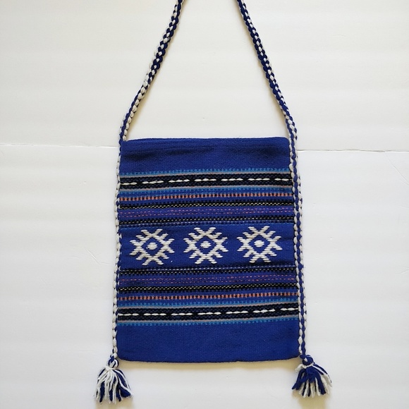 Vintage Greek woven tassel crossbody/shoulder bag - Picture 7 of 8
